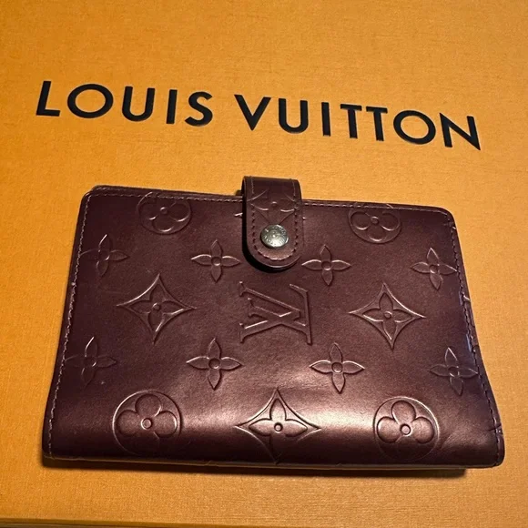 💫 Louis Vuitton RARE Matte Vernis Violet/Purple Leather PM Agenda!! - Picture 14 of 16